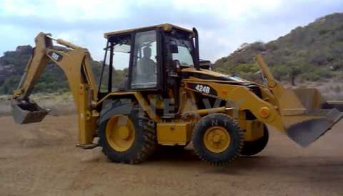 Hire Caterpillar Backhoe loader 424B 