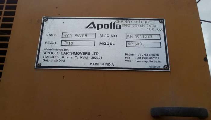 Apollo Paver AP600 For Sale