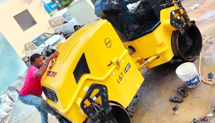 Used LandT 491 Tandem Roller Used LandT 491 Tandem Roller