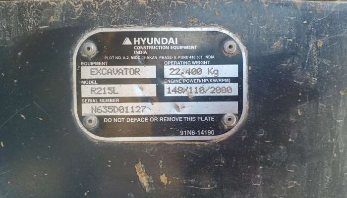 Used Hyundai 215 excavator for Sale