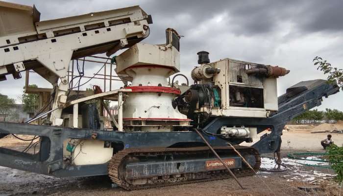 Used Mesto Terex mobile crusher 