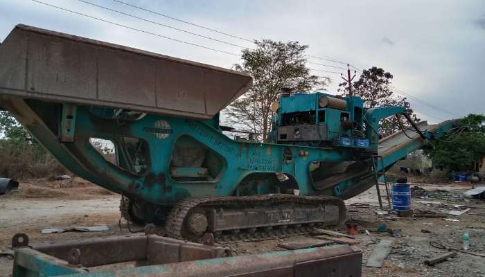 Used Mesto Terex mobile crusher 