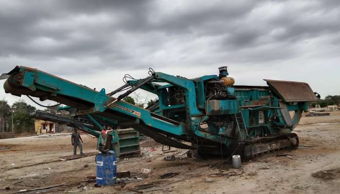 Used Mesto Terex mobile crusher 