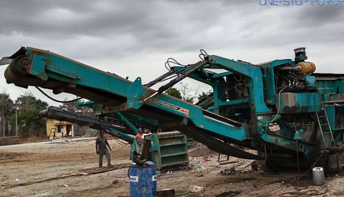 Used Mesto Terex mobile crusher 