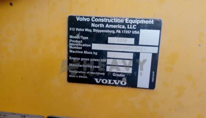 G930 Volvo Motor Grader 